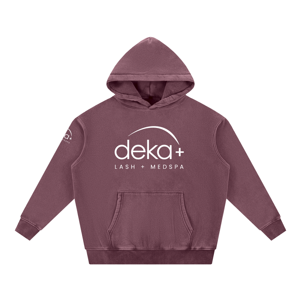 Deka+ Botox - Snow Wash Mauve Fleece Oversize Hoodie